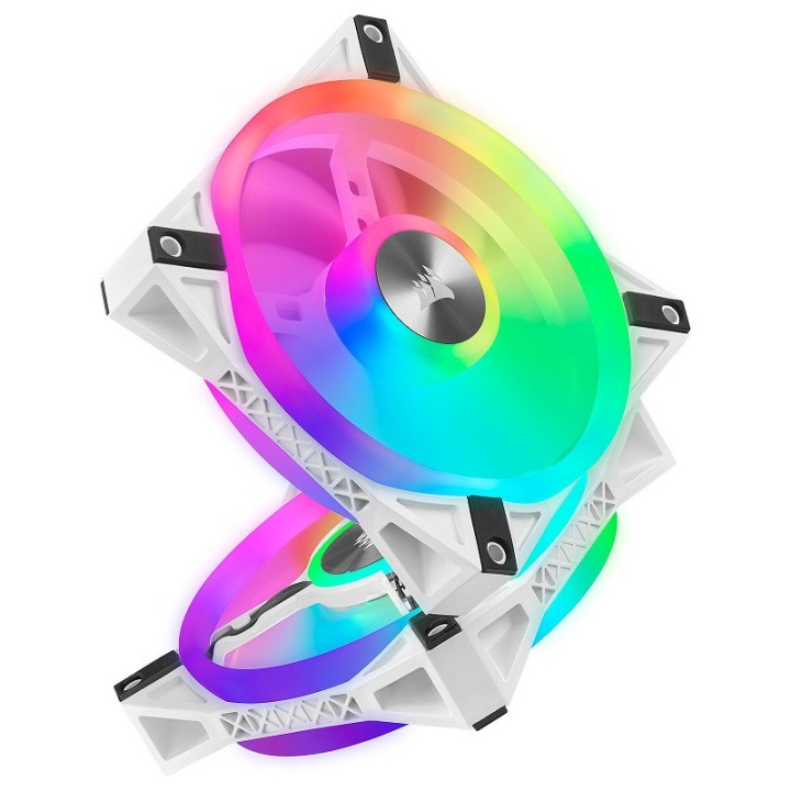 Corsair QL Series QL140 RGB (Par 2) Blanc Ventilateurs boîtier Cors...