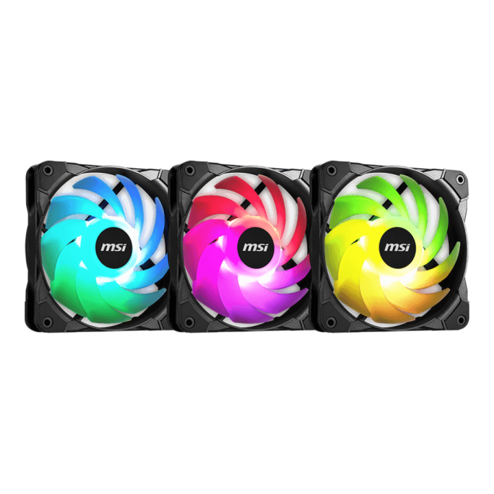 MSI F12A-3 (Triple Pack) Noir Ventilateurs boîtier MSI Maroc