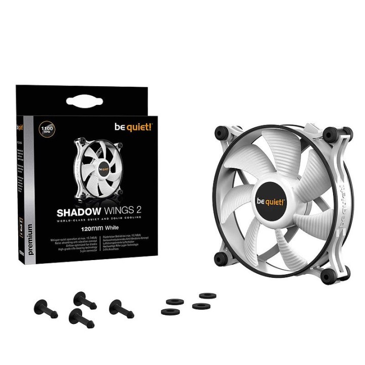 be quiet! Shadow Wings 2 White 120mm Ventilateurs boîtier be quiet!...