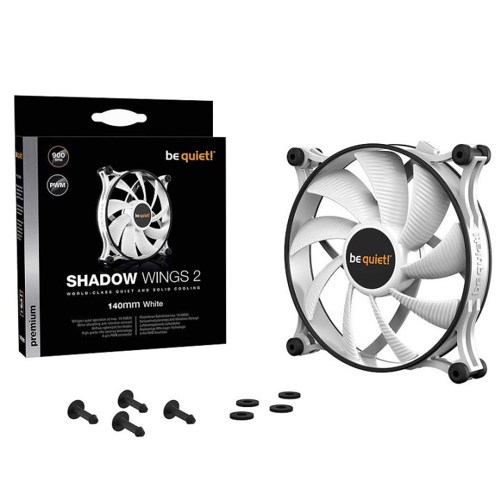 be quiet! Shadow Wings 2 White 140mm Ventilateurs boîtier be quiet!...