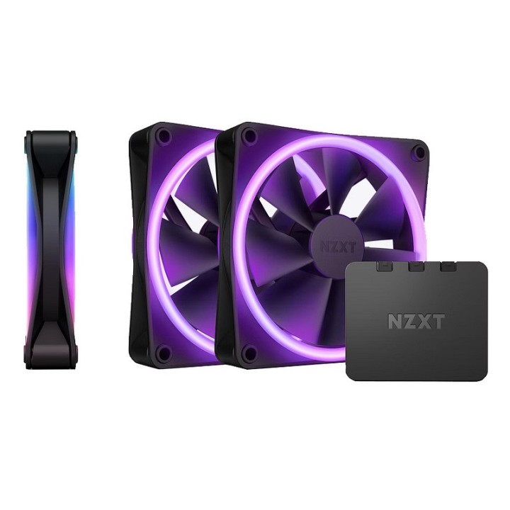 NZXT F120 RGB Duo Triple Pack Black Ventilateurs boîtier NZXT Maroc