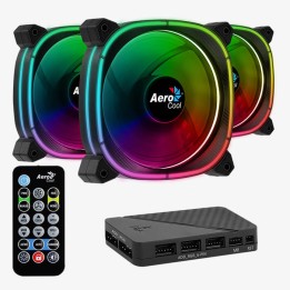 Aerocool Astro 12 Pro (Triple Pack) Ventilateurs boîtier Aerocool M...