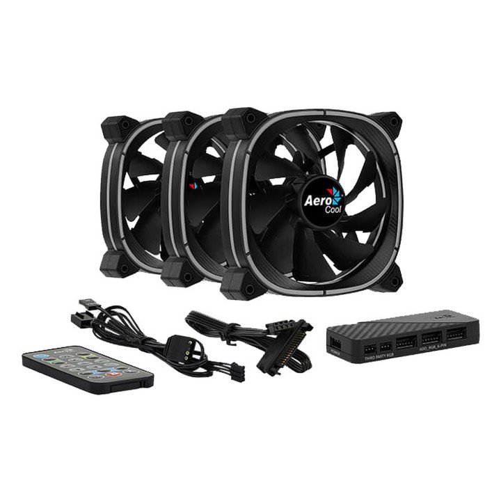 Aerocool Astro 12 Pro (Triple Pack) Ventilateurs boîtier Aerocool M...