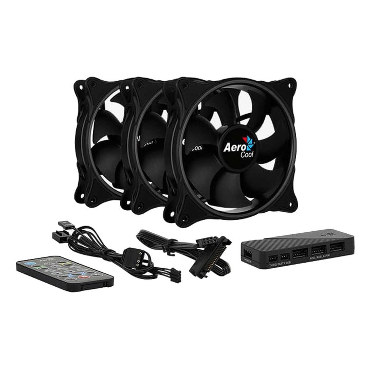 Aerocool Eclipse 12 Pro Pack de 3 Ventilateurs boîtier Aerocool Maroc