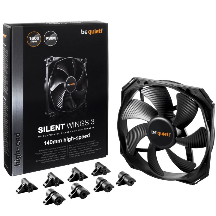 be quiet! Pure Wings 3 140mm PWM High-Speed Ventilateurs boîtier be...