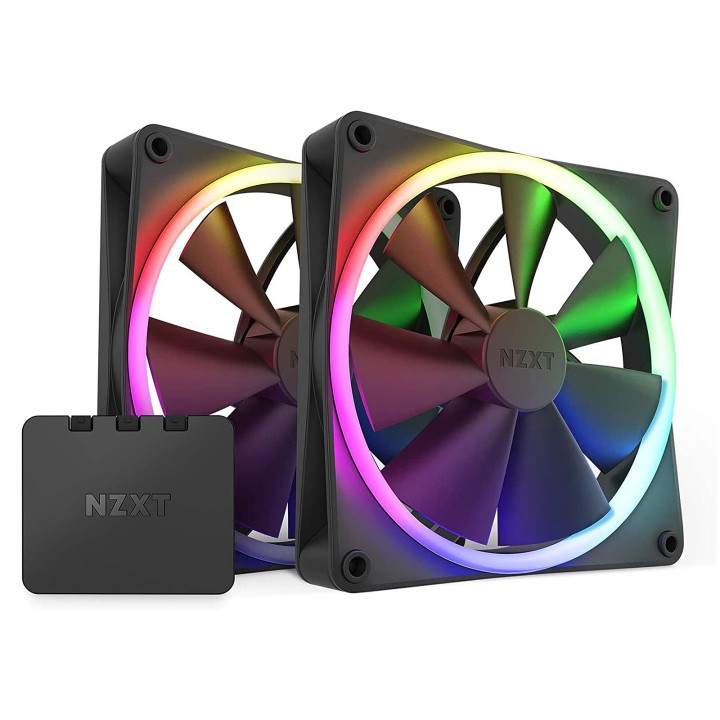 NZXT F140 RGB Twin Pack (Noir) Ventilateurs boîtier NZXT Maroc