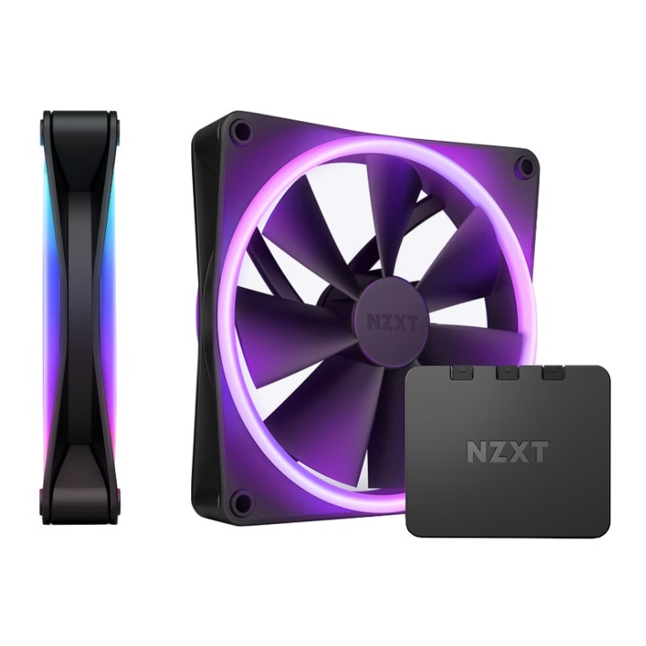 NZXT F140 RGB Duo Twin Pack Black Ventilateurs boîtier NZXT Maroc