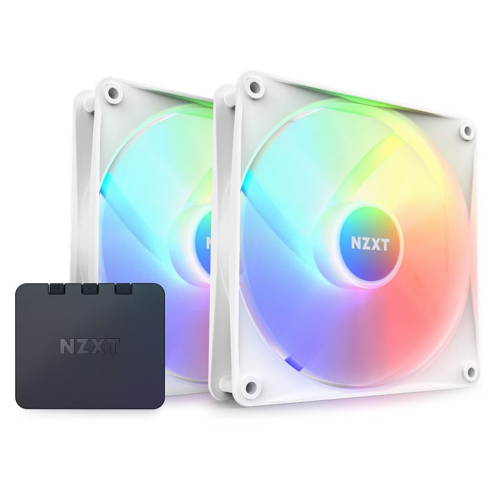 NZXT F140 RGB Core Twin Pack (White) Ventilateurs boîtier NZXT Maroc
