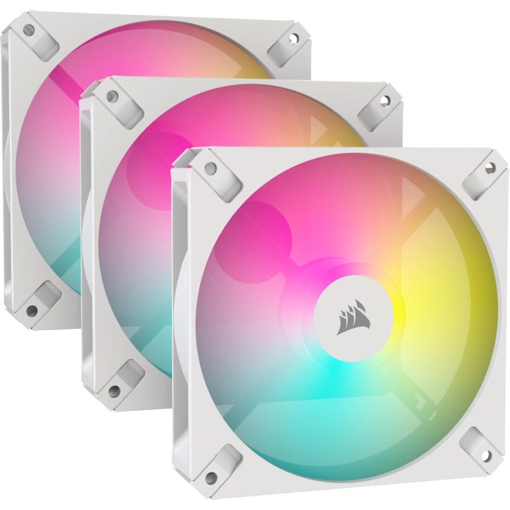Corsair AR120 Digital RGB Triple Pack (White) Ventilateurs boîtier ...