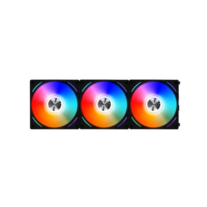 Lian Li Uni Fan AL120 RGB Triple Pack (Black) + Controller Ventilat...