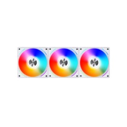 Lian Li Uni Fan AL120 RGB Triple Pack (White) + Controller Ventilat...