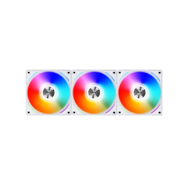 Lian Li Uni Fan AL120 RGB Triple Pack (White) + Controller Ventilat...