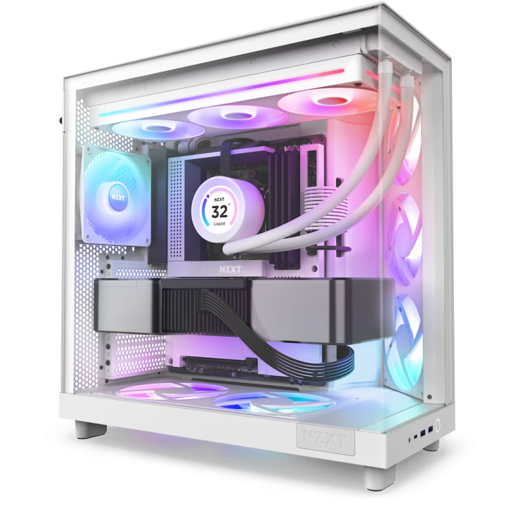 NZXT F360 RGB Core (White) Ventilateurs boîtier NZXT Maroc