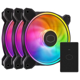 Cooler Master MasterFan MF120 Halo 3in1 (Black) Ventilateurs boîtie...