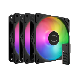 Cooler Master SickleFlow Edge 120 ARGB 3-Pack Fan Kit (Black) Venti...