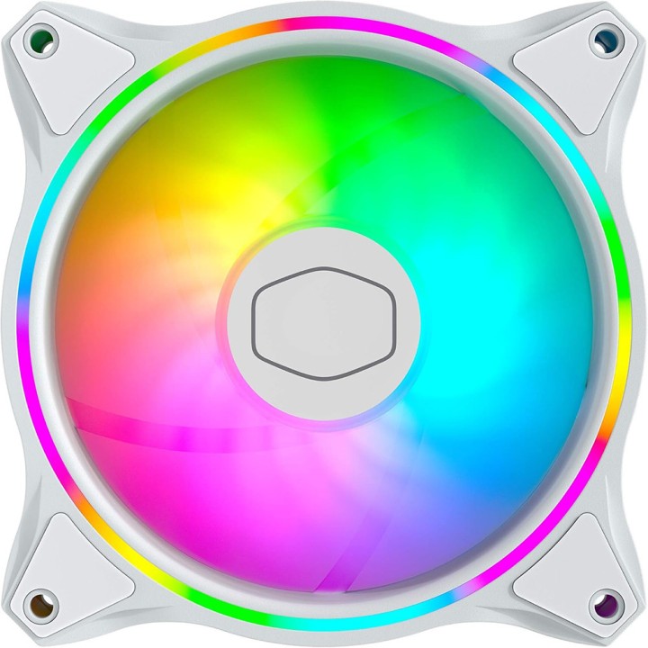 Cooler Master MasterFan MF120 Halo 3in1 (White) Ventilateurs boîtie...