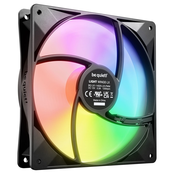 be quiet! Light Wings LX 140 mm PWM Triple Pack Black Ventilateurs ...