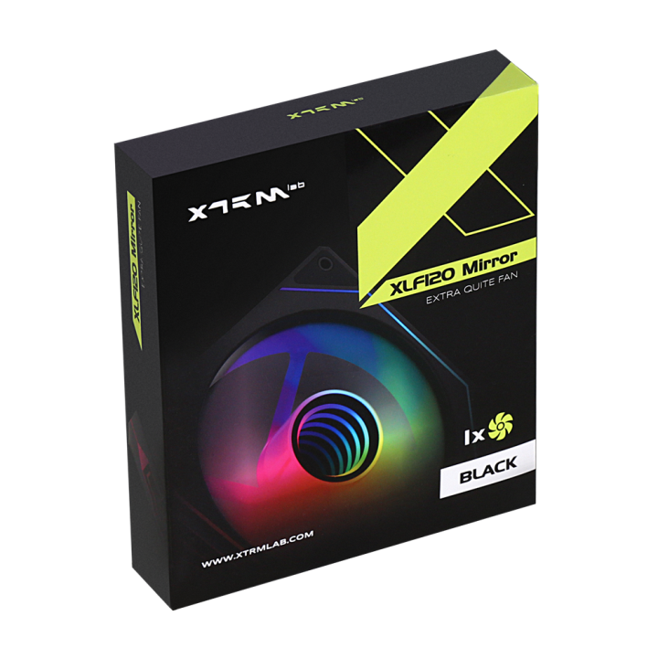 XTRMLAB XLF120 Mirror (Black) Ventilateurs boîtier XTRMLAB Maroc
