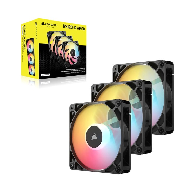 Corsair RS120-R ARGB Triple Pack Noir Ventilateurs boîtier Corsair ...