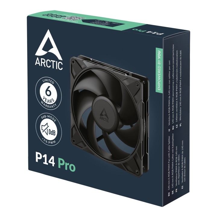 Arctic P14 Pro Noir Ventilateurs boîtier Arctic Maroc