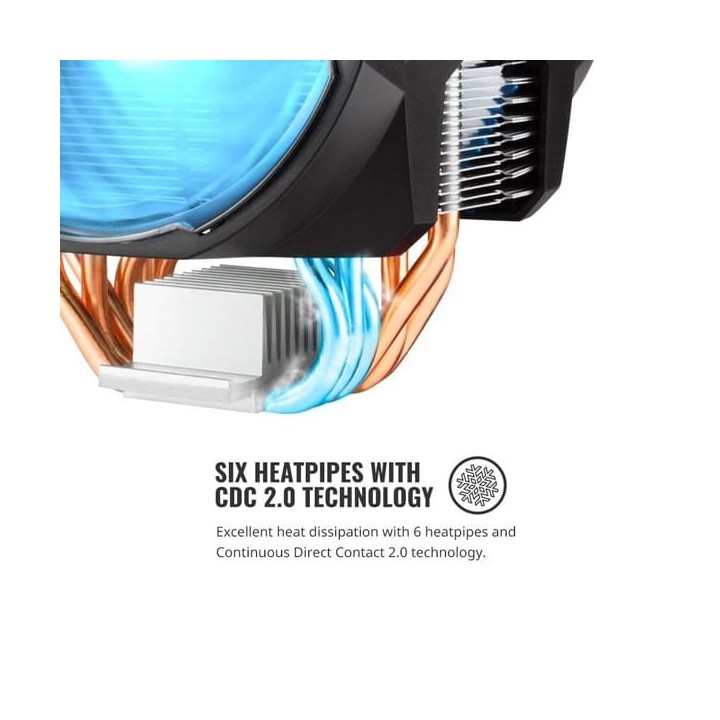 Cooler Master MasterAir MA610P RGB Ventirads processeur Cooler Mast...