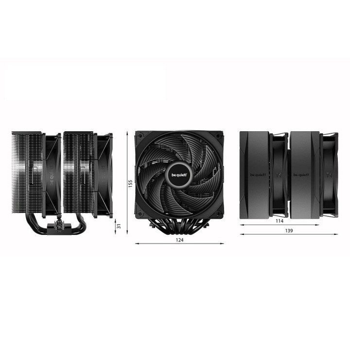 be quiet! Pure Rock Pro 3 Black Ventirads processeur be quiet! Maroc