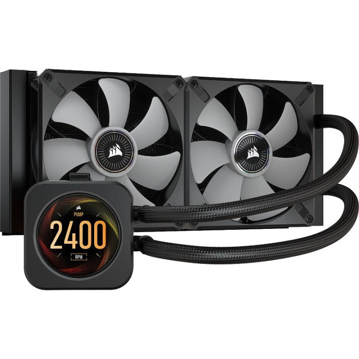 Corsair iCue H100i LCD Elite - 240 mm Kits Watercooling Corsair Maroc