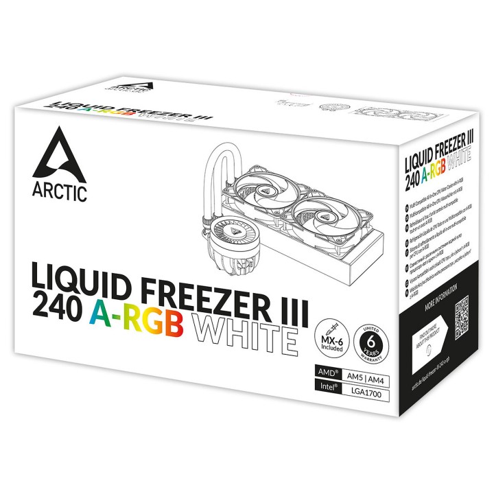 Arctic Liquid Freezer III 240 ARGB White Kits Watercooling Arctic M...