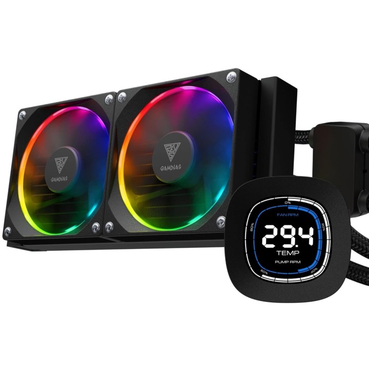Gamdias Chione M4 240 ARGB LCD Black Kits Watercooling Gamdias Maroc