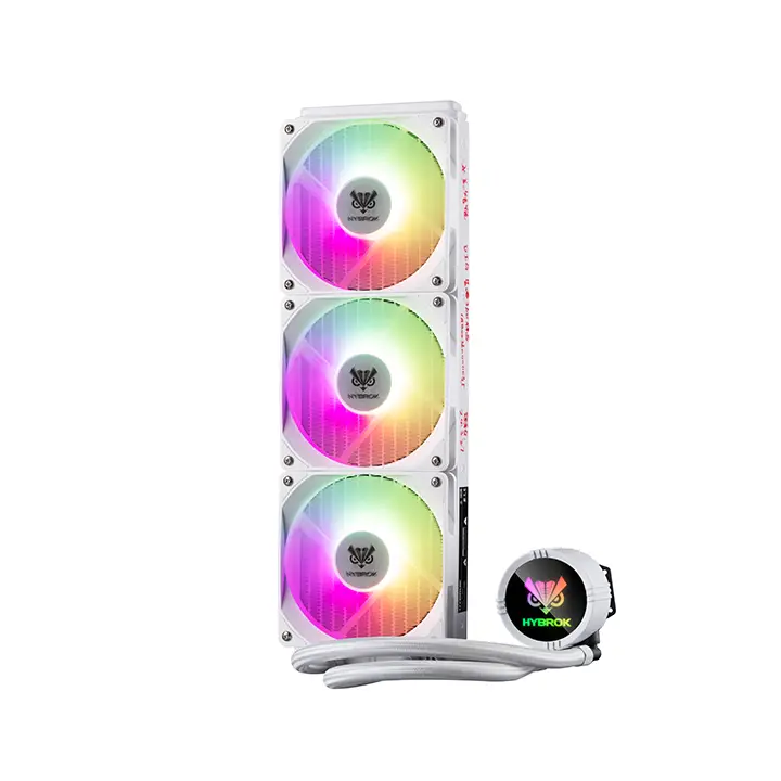HYBROK HL360W RGB White Kits Watercooling HYBROK Maroc