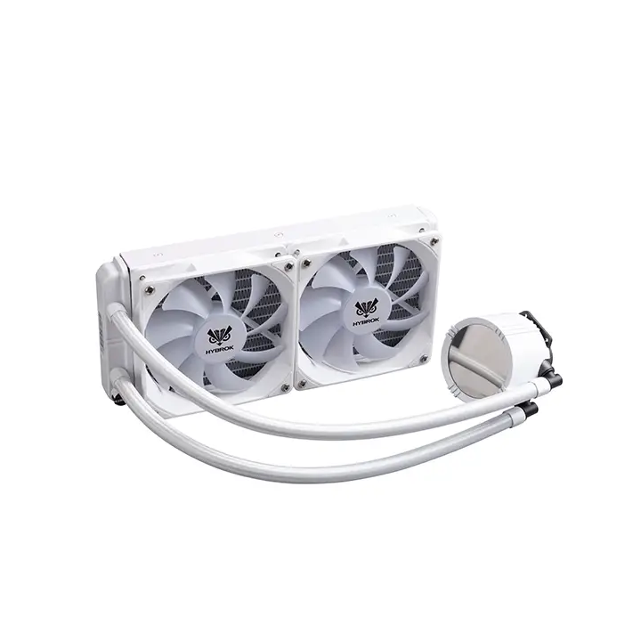 HYBROK HL240W RGB White Kits Watercooling HYBROK Maroc