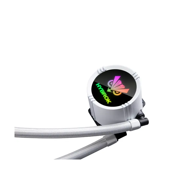 HYBROK HL360W RGB White Kits Watercooling HYBROK Maroc