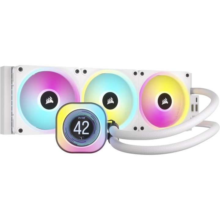 Corsair iCUE LINK H150i LCD (Blanc) Kits Watercooling Corsair Maroc