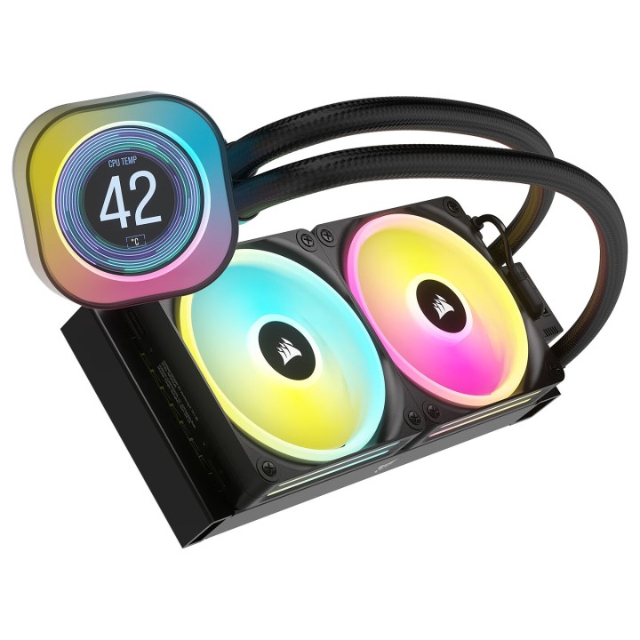 Corsair iCUE LINK H100i LCD (Noir) Refroidissement Corsair Maroc