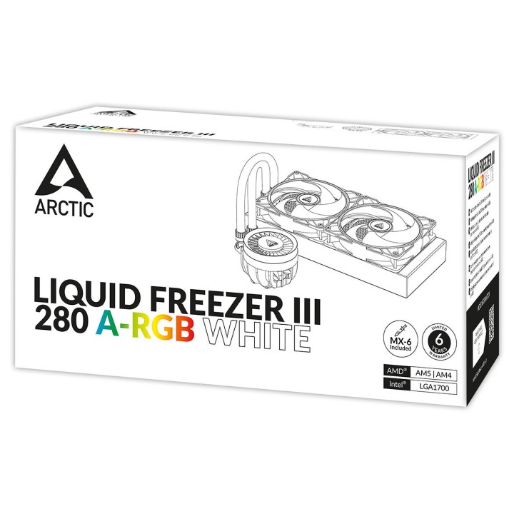 Arctic Liquid Freezer III 280 A-RGB (Blanc) Kits Watercooling Arcti...