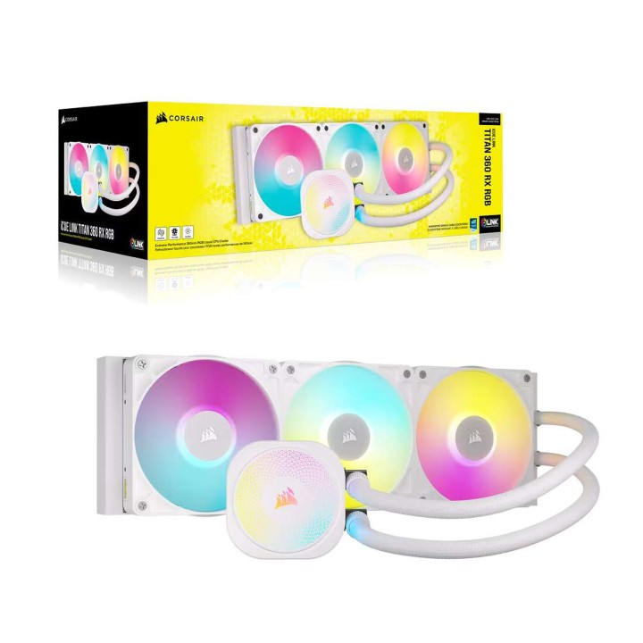 Corsair Titan 360 RX RGB (Blanc) Kits Watercooling Corsair Maroc