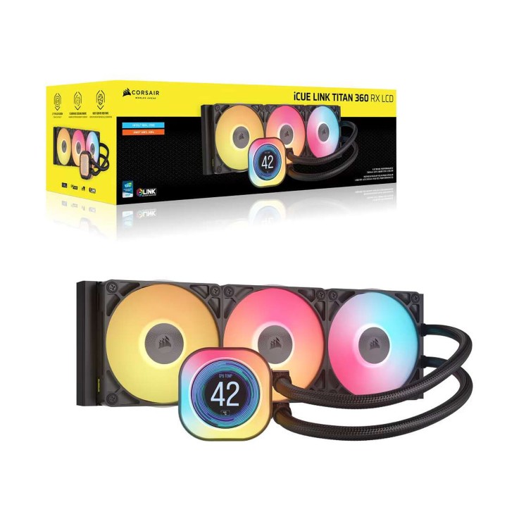 Corsair Titan 360 RX LCD RGB (Noir) Kits Watercooling Corsair Maroc