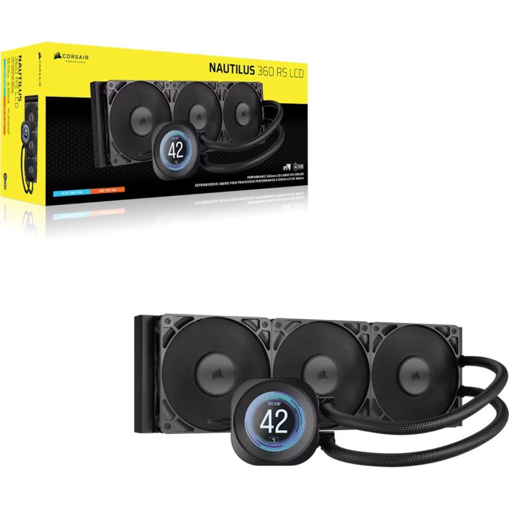 Corsair Nautilus 360 RS LCD (Noir) Kits Watercooling Corsair Maroc