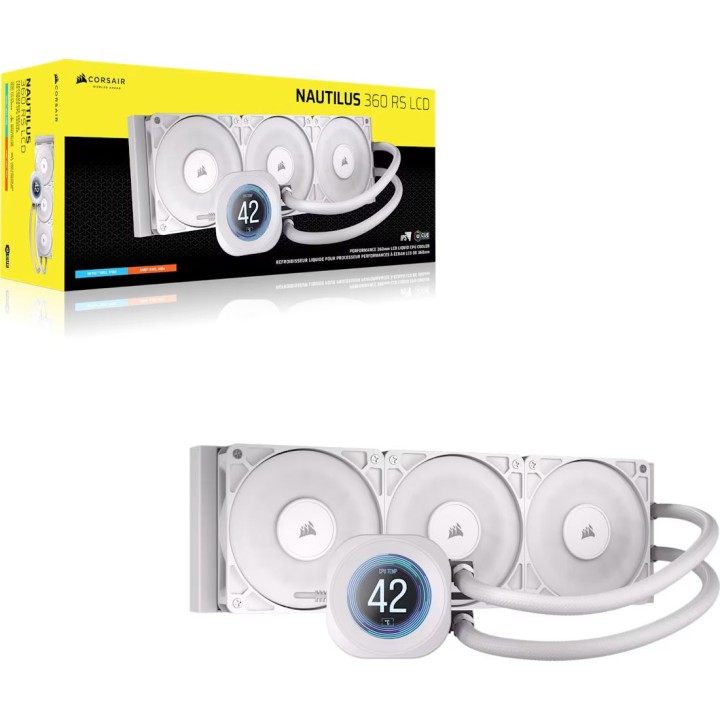 Corsair Nautilus 360 RS LCD (Blanc) Kits Watercooling Corsair Maroc