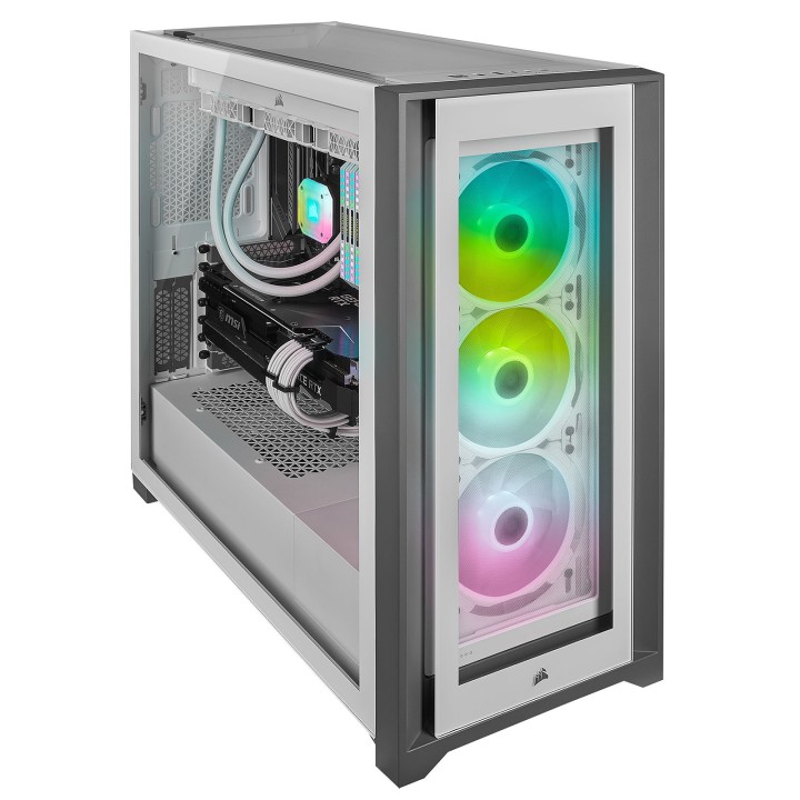 Corsair iCUE 5000X RGB Tempered Glass (Blanc) Boitiers PC Corsair M...