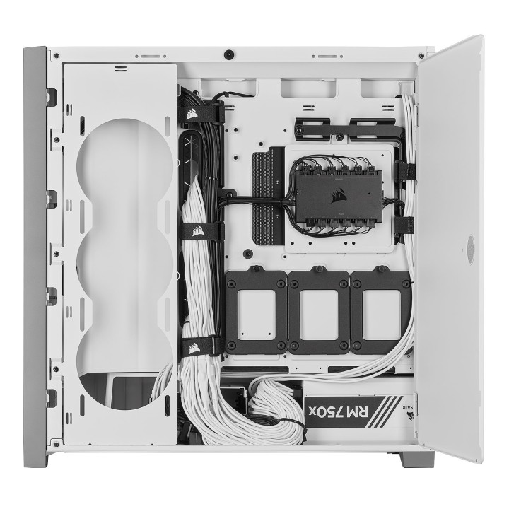 Corsair iCUE 5000X RGB Tempered Glass (Blanc) Boitiers PC Corsair M...