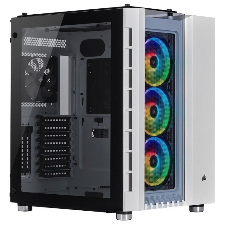 Corsair Crystal 680X RGB White Boitiers PC Corsair Maroc