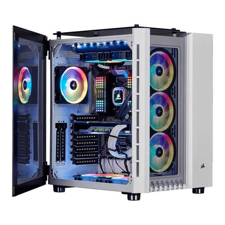 Corsair Crystal 680X RGB White Boitiers PC Corsair Maroc