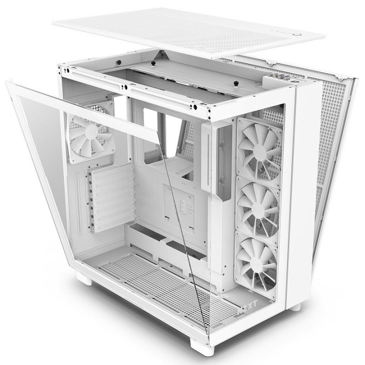 NZXT H9 Flow White Boitiers PC NZXT Maroc