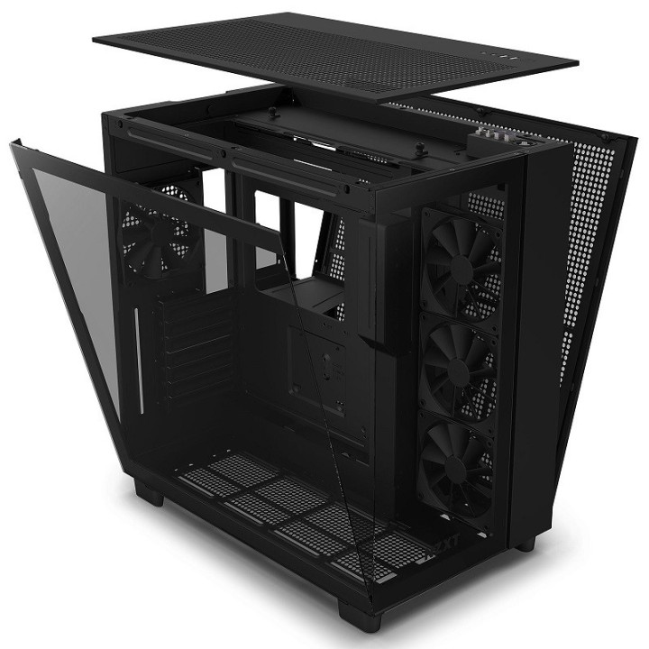 NZXT H9 Flow Black Boitiers PC NZXT Maroc