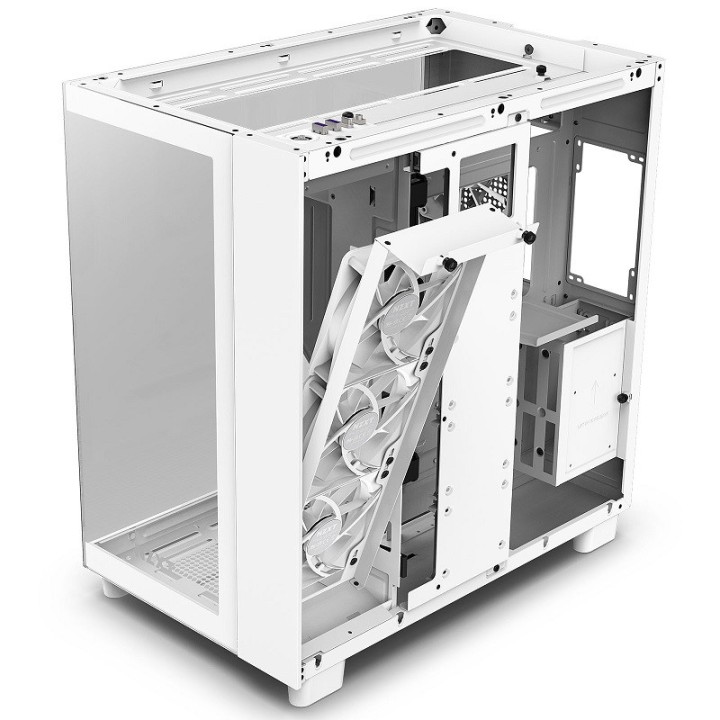 NZXT H9 Flow White Boitiers PC NZXT Maroc