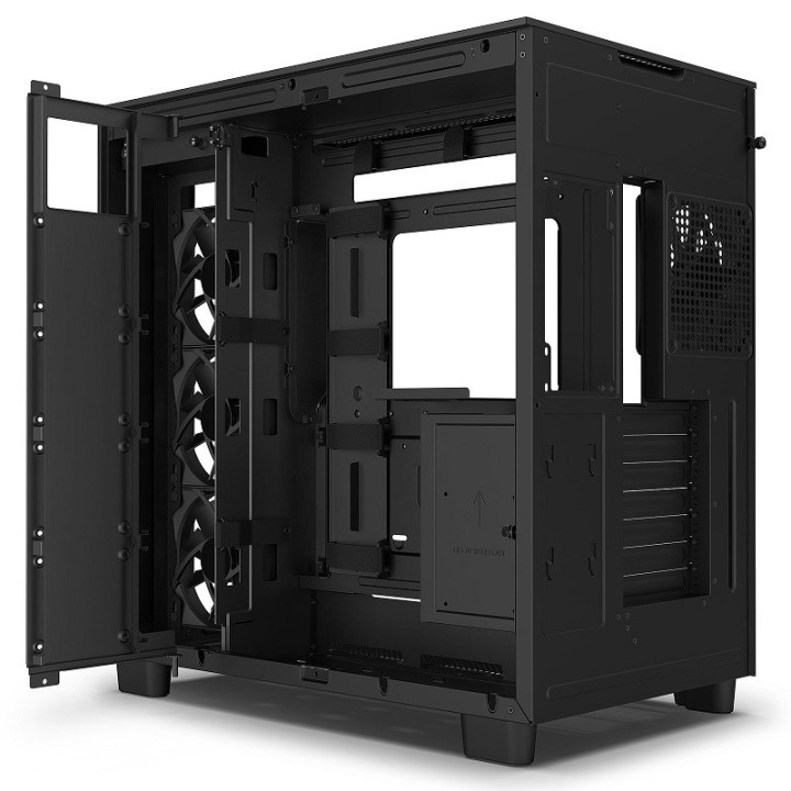 NZXT H9 Flow Black Boitiers PC NZXT Maroc