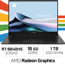 ASUS Zenbook 14 UM3406HA-DRQD032W OLED R7 8840HS/16GB DDR5/1TB SSD/...