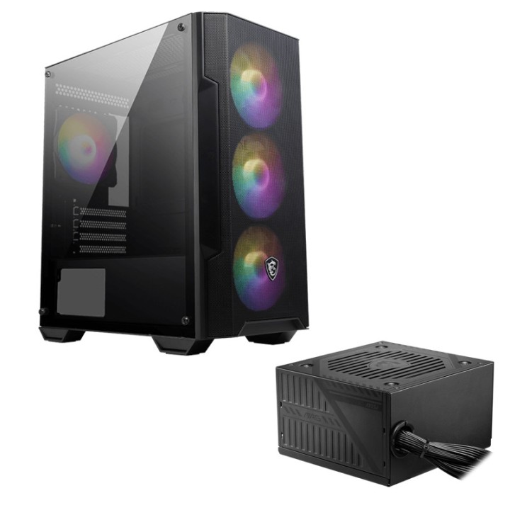 MSI MAG FORGE M100A RGB + MSI MAG A600DN 80PLUS Boitiers PC MSI Maroc