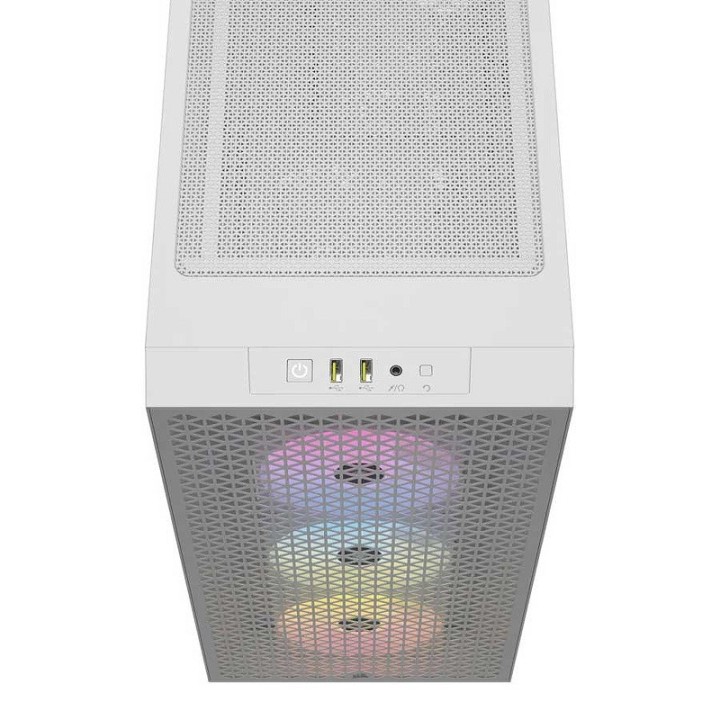 Corsair 3000D RGB Airflow (Blanc) Les Moyennes Tours Corsair Maroc